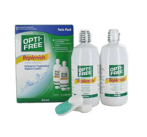 OPTI-FREE RepleniSH (2x300ml+2 flache Behälter)