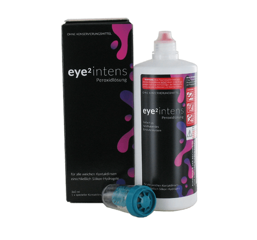 eye2 intens Peroxidlösung (1x360ml+1 Linsenbehälter mit Platindisk)