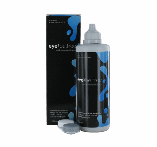 eye2 be.free (1x355ml+1 flacher Linsenbehälter)